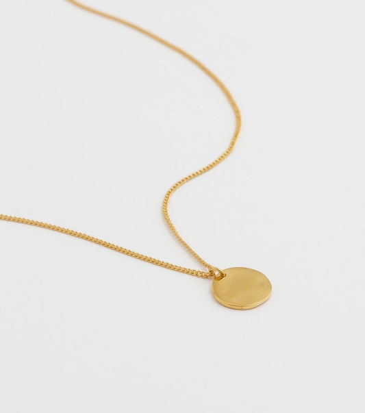 MINIMALISTICA HAMMERED NECKLACE GOLD